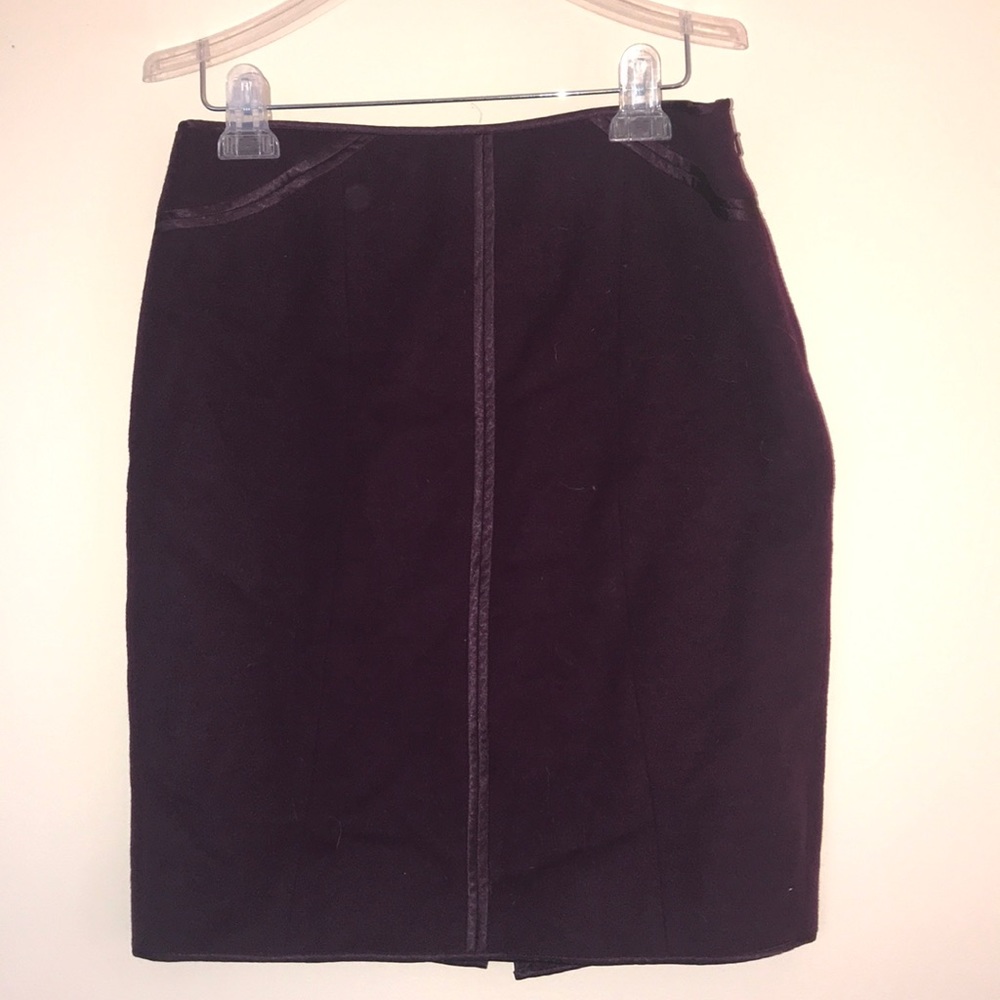 Deep purple Ann Taylor pencil skirt